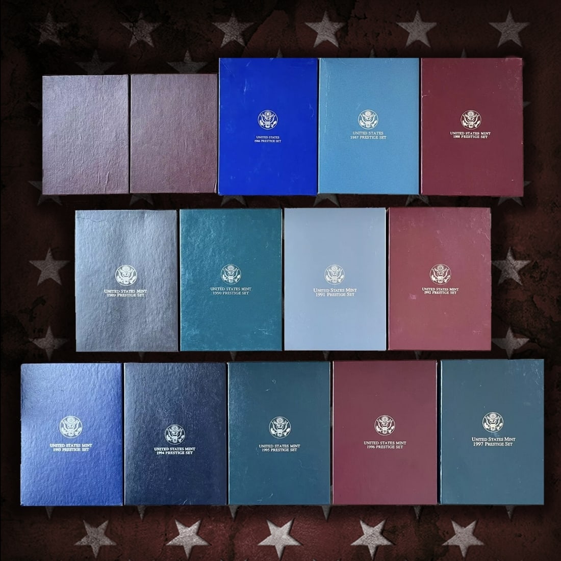 1983-1997 Full Run of US Mint Prestige Proof Sets - 92 Coins, 14 Complete Sets (1 of 15)