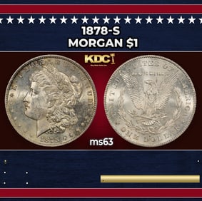 1878-s Morgan Dollar $1 Grades ms63