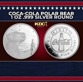 Coca-Cola Polar Bear 1 oz .999 Silver Round Round