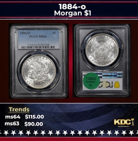 PCGS 1884-o Morgan Dollar $1 ms63 PCGS