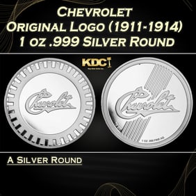 Chevrolet Original Logo (1911-1914) 1 oz .999 Silver Round Round