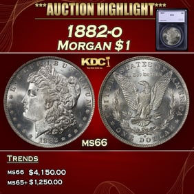 1882-o Morgan Dollar $1 ms66 SEGS