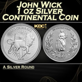 John Wick 1 oz Silver Continental Coin Round