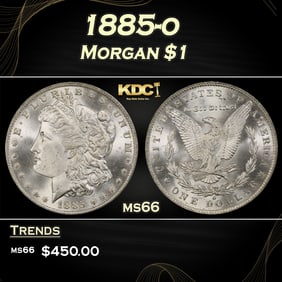 1885-o Morgan Dollar $1 Grades ms66