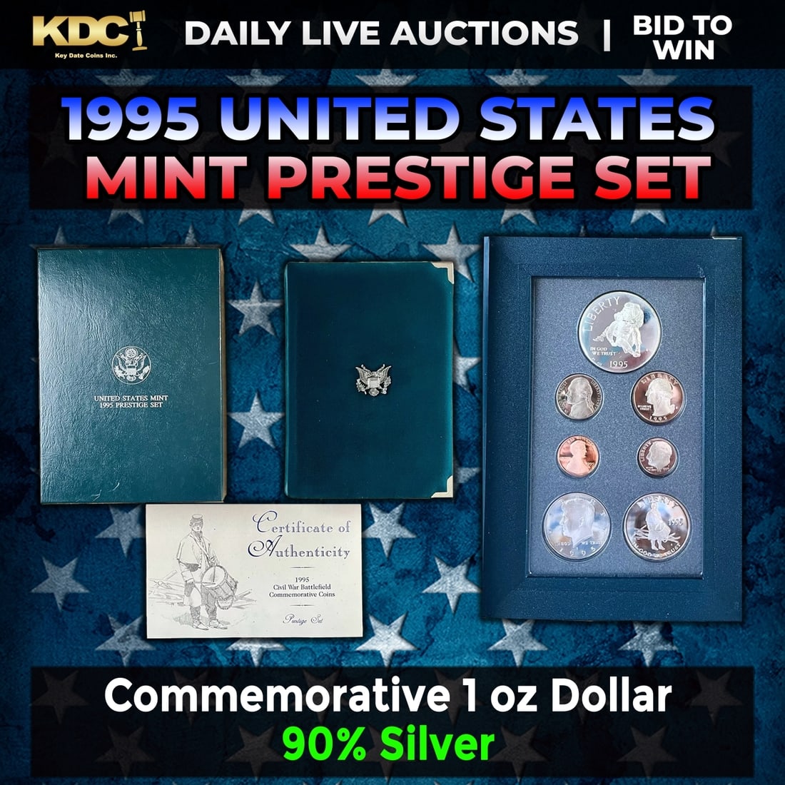1995 United States Mint Prestige Proof Set With Box & COA (1 of 1)
