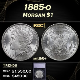 1885-o Morgan Dollar $1 ms66+ SEGS