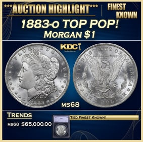 1883-o Morgan Dollar TOP POP! $1 ms68 SEGS