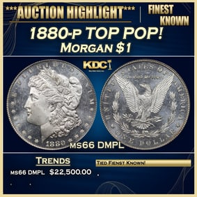 1880-p Morgan Dollar TOP POP! 1 ms66 DMPL SEGS
