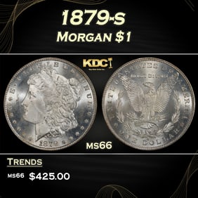 1879-s Morgan Dollar $1 Grades ms66