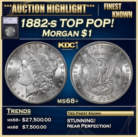 1882-s Morgan Dollar TOP POP! $1 ms68+ SEGS