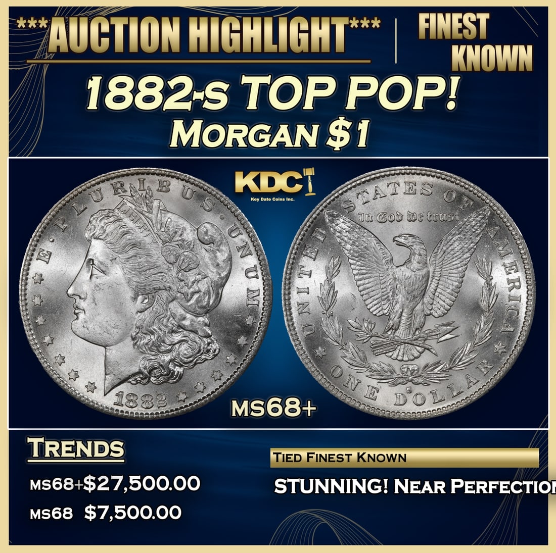 1882-s Morgan Dollar TOP POP! $1 ms68+ SEGS (1 of 5)