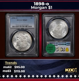 PCGS 1898-o Morgan Dollar $1 ms62 PCGS