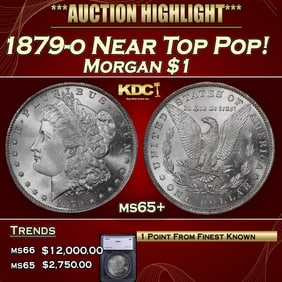 1879-o Morgan Dollar Near Top Pop! $1 ms65+ SEGS