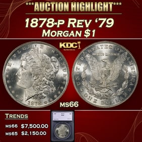 1878-p Rev '79 Morgan Dollar $1 ms66 SEGS