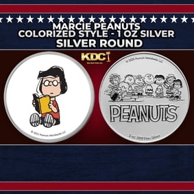 Marcie Peanuts Colorized Style - 1 oz Silver Round Round