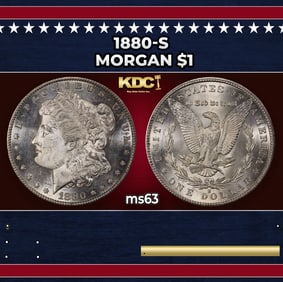1880-s Morgan Dollar $1 Grades ms63