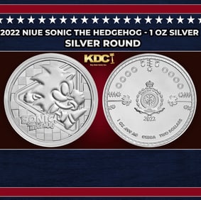 2022 Niue Sonic the Hedgehog - 1 oz Silver Round Round