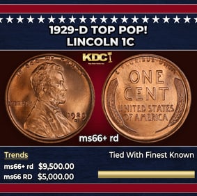 1929-d Lincoln Cent TOP POP! 1c ms66+ rd SEGS