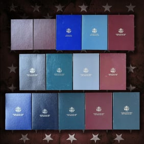 1983-1997 Full Run of US Mint Prestige Proof Sets - 92 Coins, 14 Complete Sets