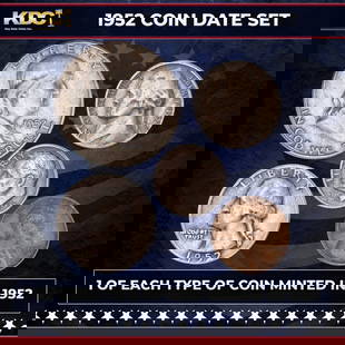 1952 5 Coin Date Set, 1 Of Each Type Of Coin Minted in 1952: 1952 5 Coin Date Set, 1 Of Each Type Of Coin Minted in 1952. If you're a fan of U.S. coins, you'll love this popular Year Set from 1952. It includes some of America's most sought-after coins. Included