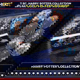7 Coin Harry Potter Gold Plated Round Collection: 7 Coin Harry Potter Gold Plated Round Collection.