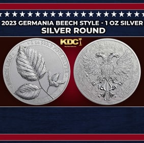2023 Germania Beech Style - 1 oz Silver Round Round