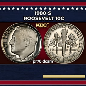 1980-s Proof Roosevelt Dime 10c pr70 dcam SEGS