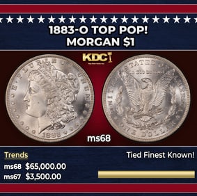 1883-o Morgan Dollar TOP POP! $1 ms68 SEGS