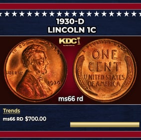 1930-d Lincoln Cent 1c Grades ms66 rd