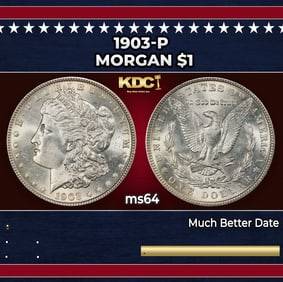 1903-p Morgan Dollar $1 Grades ms64