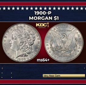 1900-p Morgan Dollar $1 Grades ms64+