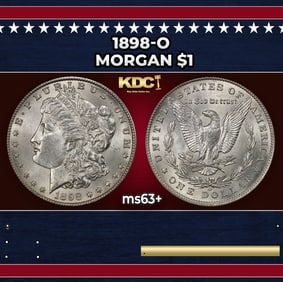 1898-o Morgan Dollar $1 Grades ms63+