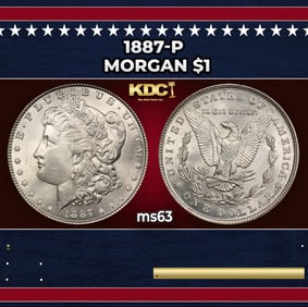 1887-p Morgan Dollar $1 Grades Select Unc