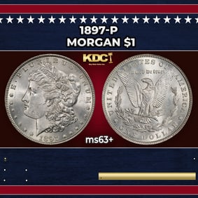 1897-p Morgan Dollar $1 Grades Select+ Unc