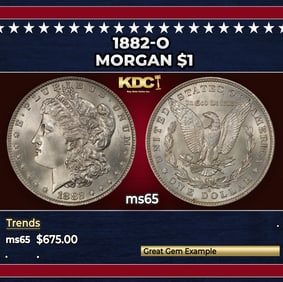 1882-o Morgan Dollar $1 Grades GEM Unc