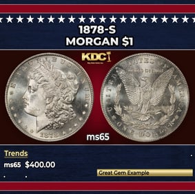 1878-s Morgan Dollar $1 Grades GEM Unc