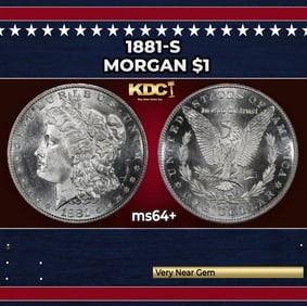 1881-s Morgan Dollar $1 Grades Choice+ Unc