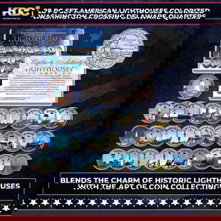 28 Pc Set Historic American Lighthouses Colorized Washington Crossing Delaware Quarters Other Toy: 28 Pc Set Historic American Lighthouses Colorized Washington Crossing Delaware Quarters. Discover these exceptional collectibles that blend the charm of historic LIGHTHOUSES with the art of coin colle
