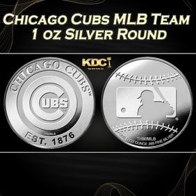 Chicago Cubs MLB Team - 1 oz Silver Round Round