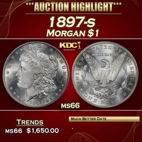 1897-s Morgan Dollar $1 ms66 SEGS