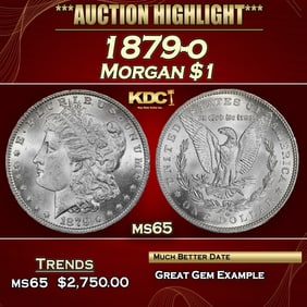 1879-o Morgan Dollar $1 ms65 SEGS