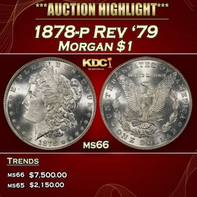 1878-p Rev '79 Morgan Dollar $1 ms66 SEGS