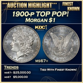 1900-p Morgan Dollar TOP POP! $1 ms67+ SEGS