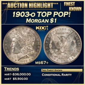 1903-o Morgan Dollar TOP POP! $1 ms67+ SEGS