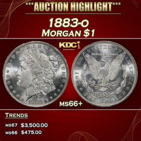 1883-o Morgan Dollar $1 ms66+ SEGS