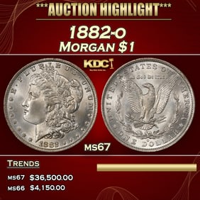 1882-o Morgan Dollar $1 ms67 SEGS