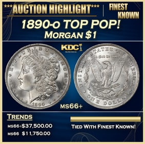 1890-o Morgan Dollar TOP POP! $1 ms66+ SEGS