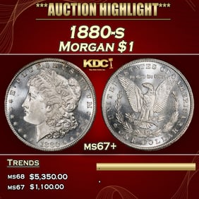 1880-s Morgan Dollar $1 ms67+ SEGS