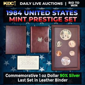 1984 Prestige Proof Set - Last set in the Leather Binder