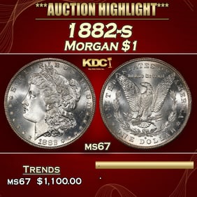 1882-s Morgan Dollar $1 ms67 SEGS
